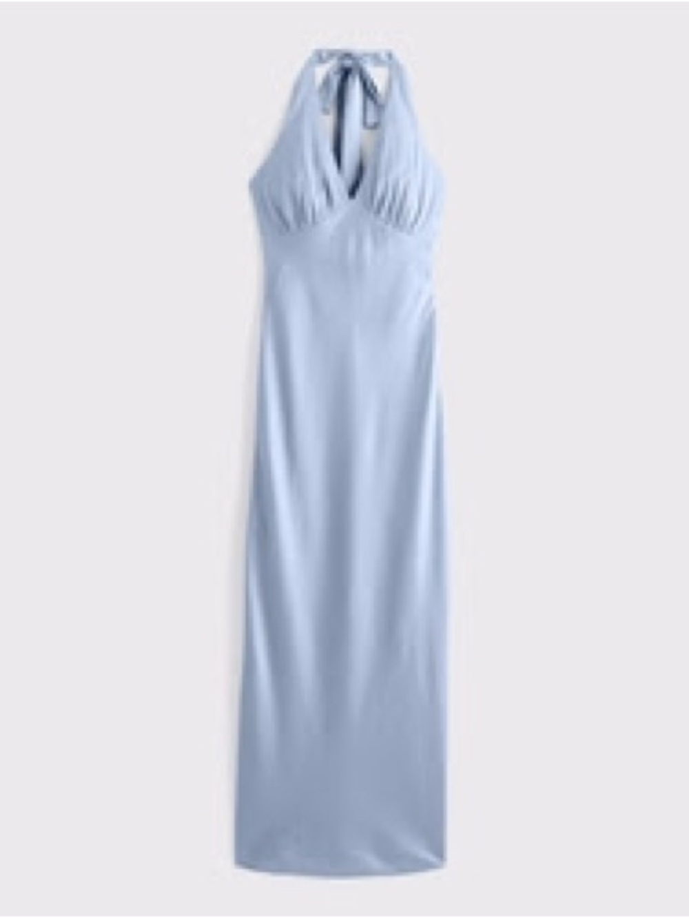 Abercrombie Julia Blue Slip Halter Maxi Dress - Size L NWT! - Picture 7 of 9